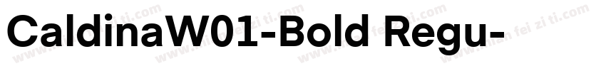 CaldinaW01-Bold Regu字体转换